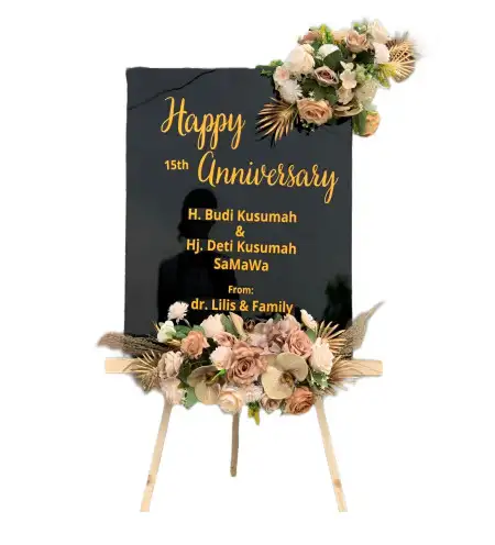 Papan Bunga Akrilik Nginden Jangkungan